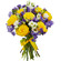 bouquet of yellow roses and irises. New Zealand